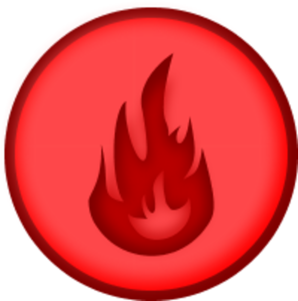 Fire icon - vector Clip Art