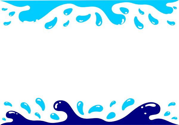 Pool Party Borders Clipart