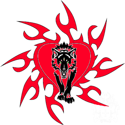 Tribal Wolf Heart by saprtendog on DeviantArt