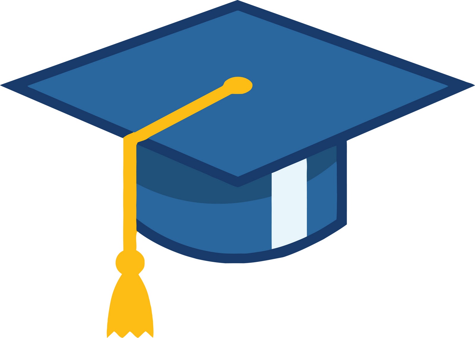 Blue graduation cap clipart images