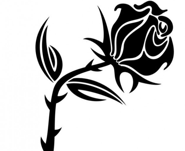 Black Rose Vector Image Vector | Free Download