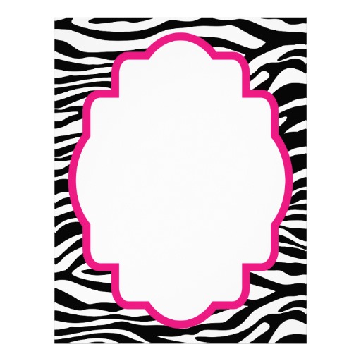 Zebra Border Template