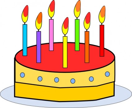 Pictures Of Birthday Cakes With Candles | Free Download Clip Art ...