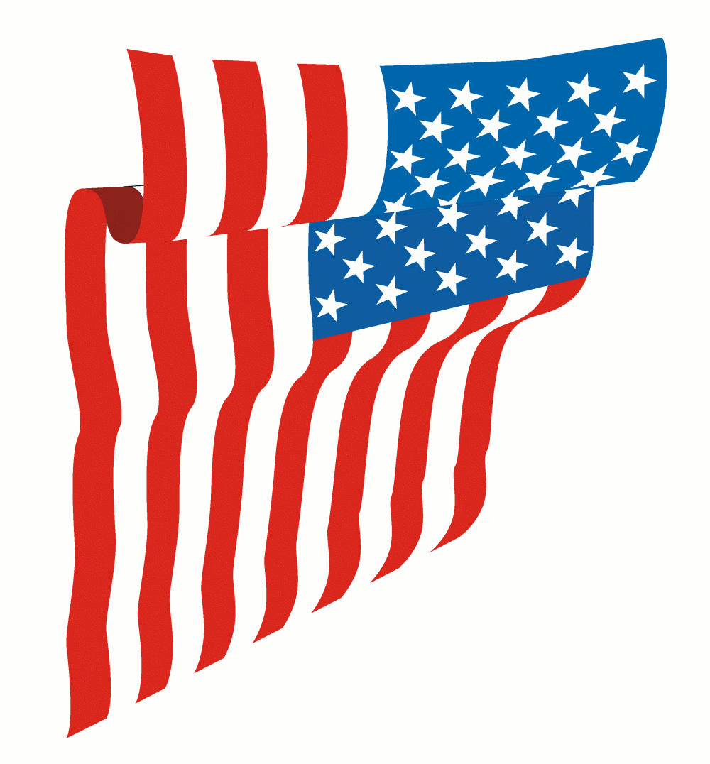 Us flag american flag clipart free usa graphics - Clipartix