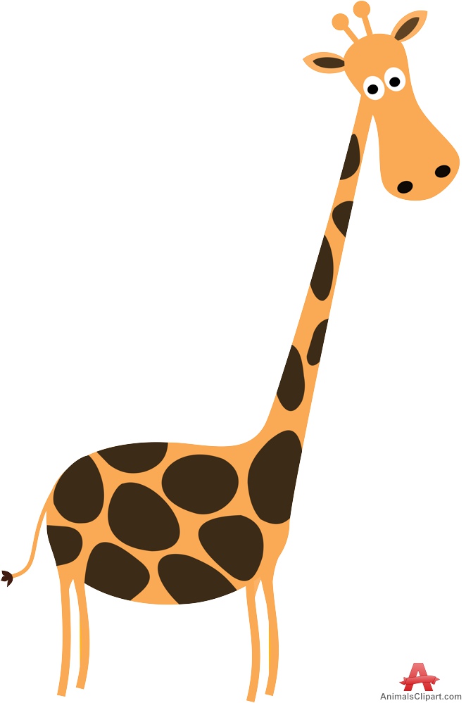 Giraffe with Long Neck Clipart | Free Clipart Design Download