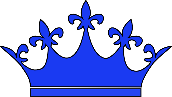 Queen Crown Royal Blue Clip Art - vector clip art ...