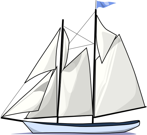Cartoon Sailboat Clipart