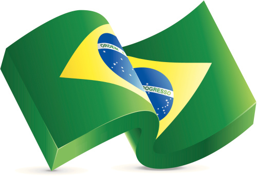 Cartoon Of The Brazil Flag Clip Art, Vector Images & Illustrations ...