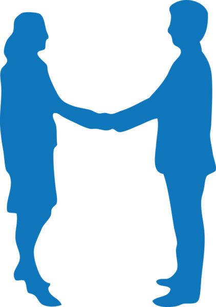 People shaking hands clipart