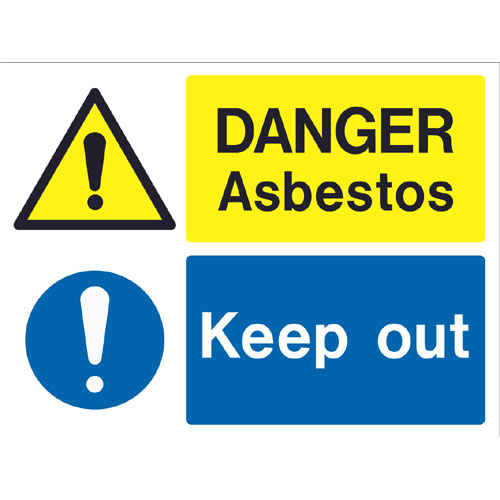 Danger asbestos keep out Ref: W103 - Archer Safety Signs