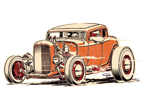 1000+ images about HOT ROD Cartoons | Cars, Chevy and ...