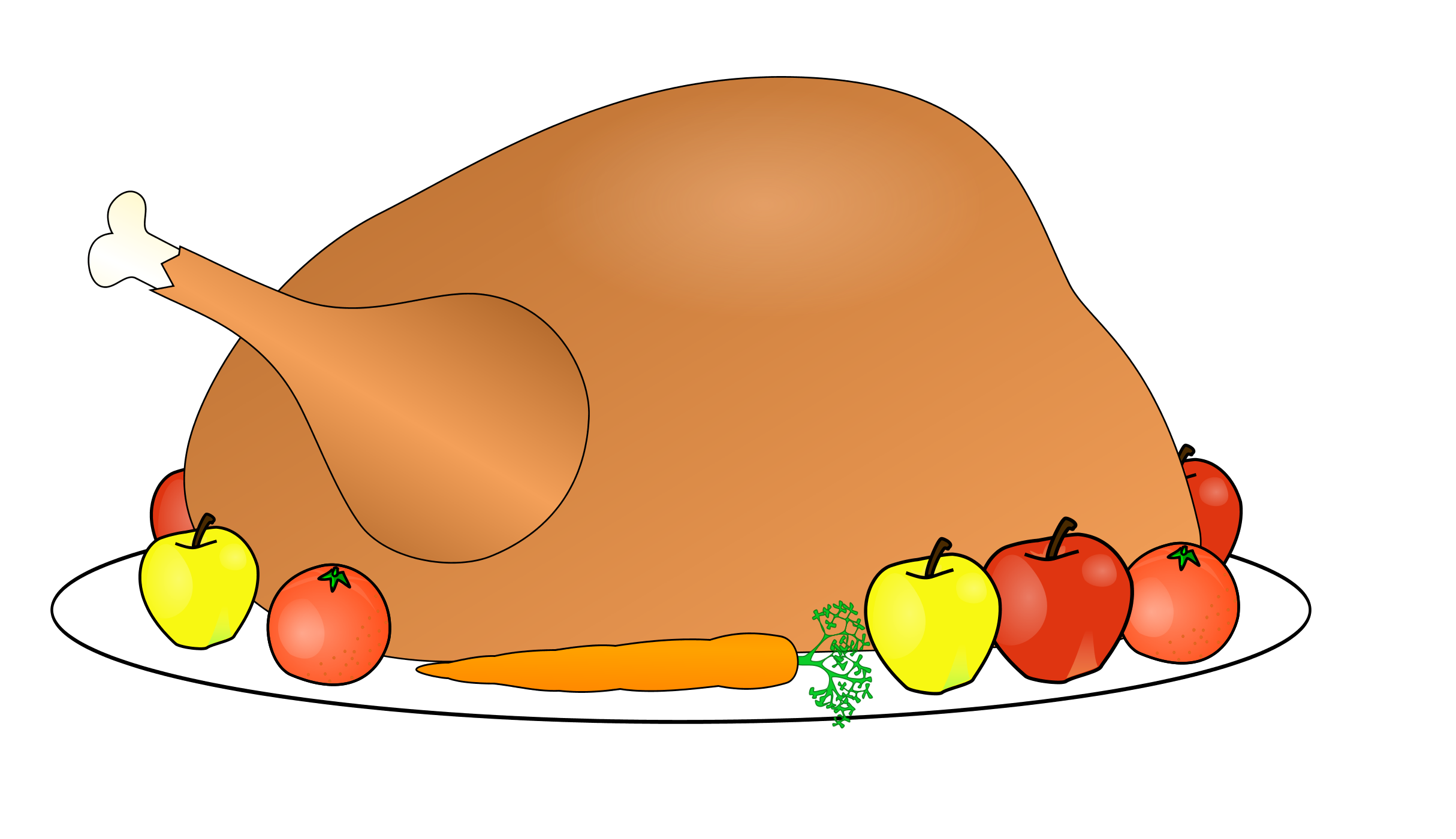 Roasted Turkey Clipart - ClipArt Best