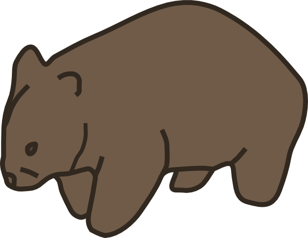 365 views Cartoon wombat clipart - ClipartFox