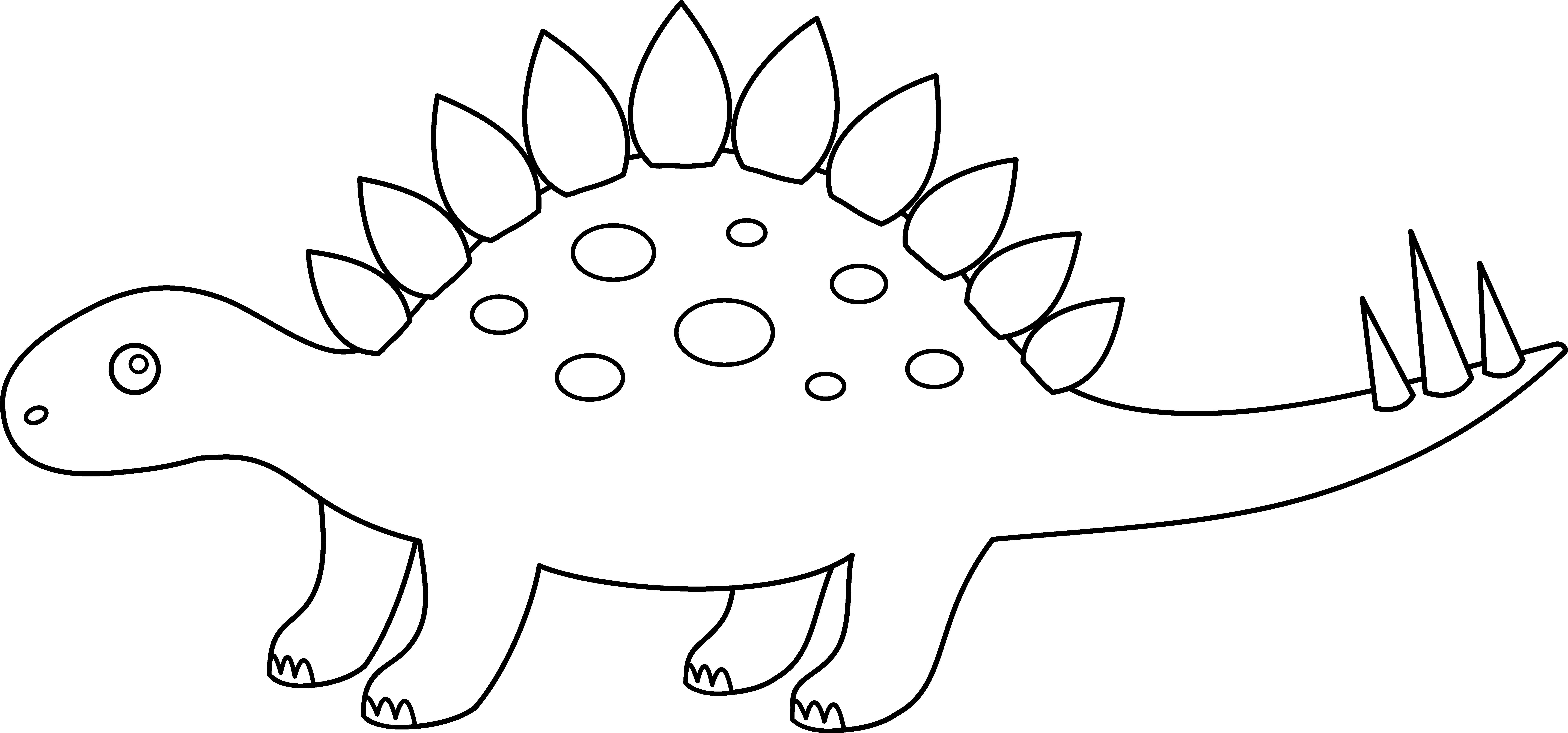 Stegosaurus Outline ClipArt Best
