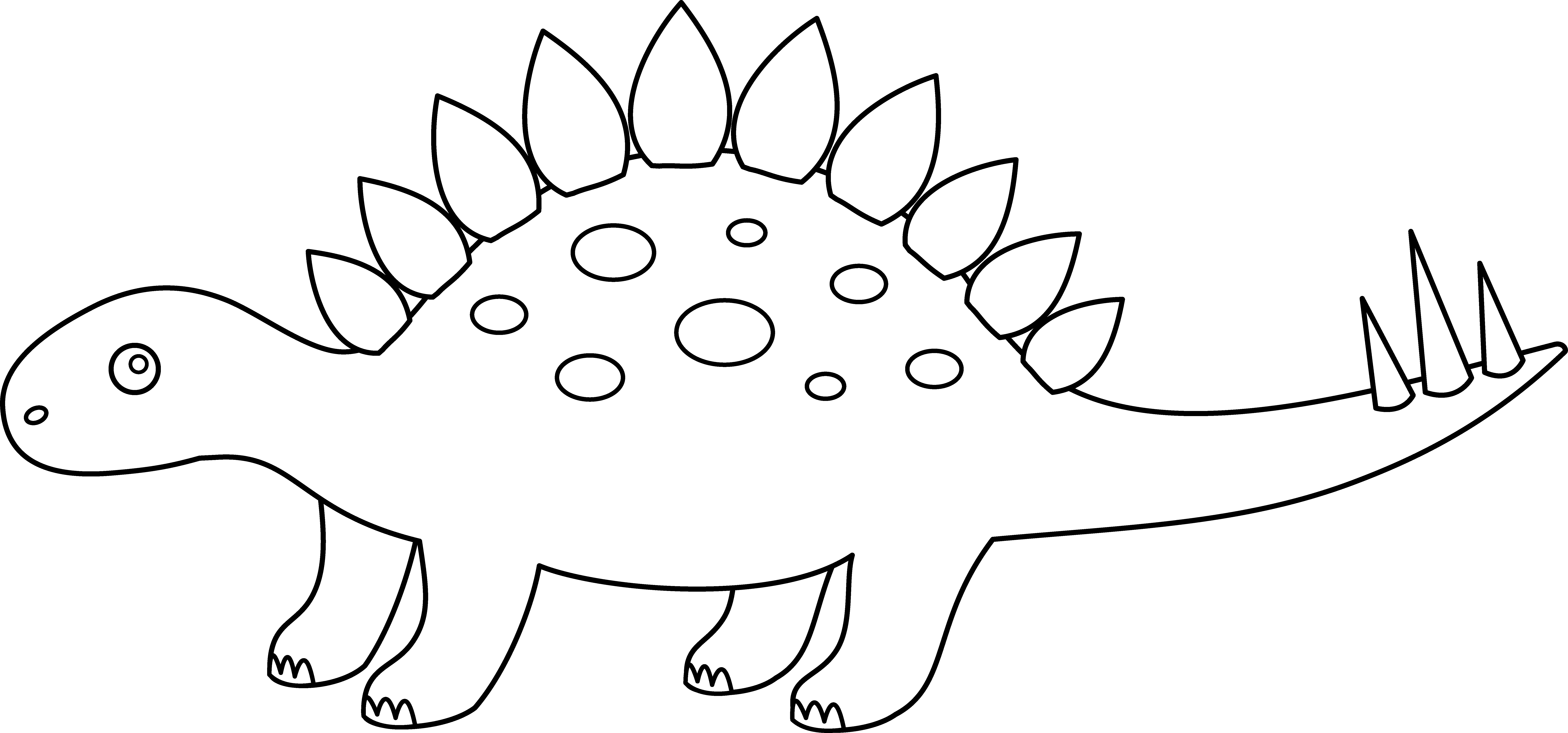 stegosaurus coloring page clip art