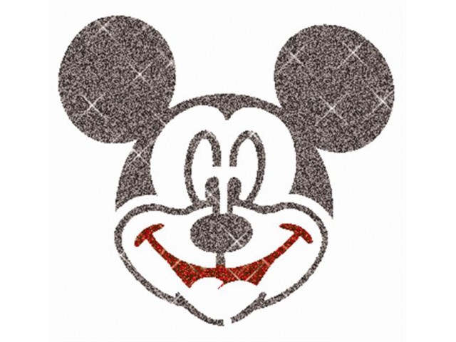 Mickey Mouse 01 glitter tattoo stencil | glitterify.