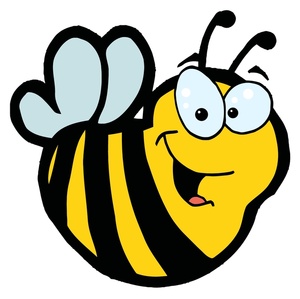 Bumble Bee Clipart Image - Cartoon honey bee or bumble bee ...