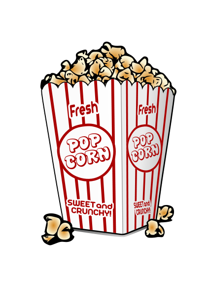 Popcorn Clipart, vector clip art online, royalty free design ...