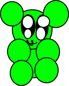 Gummy Bear Green Pa Clip Art - vector clip art online ...