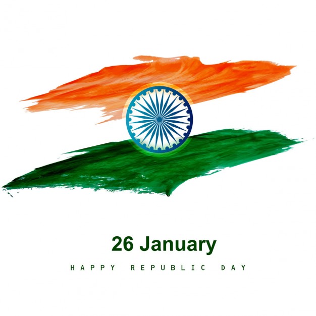 Watercolor Indian flag design Vector | Free Download