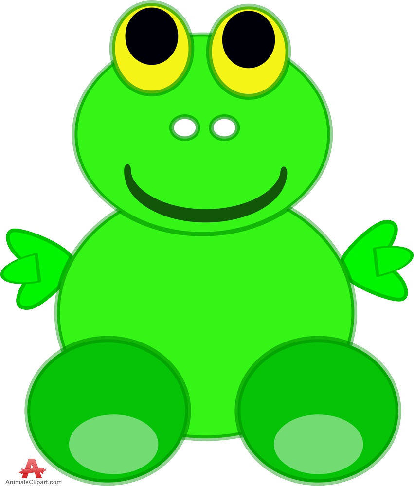 Cute Frog Cartoon Character | Free Clipart Design Download