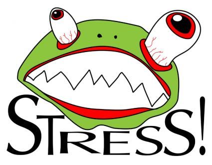 Stress cartoon clipart