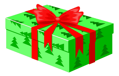 Christmas gift clipart transparent background