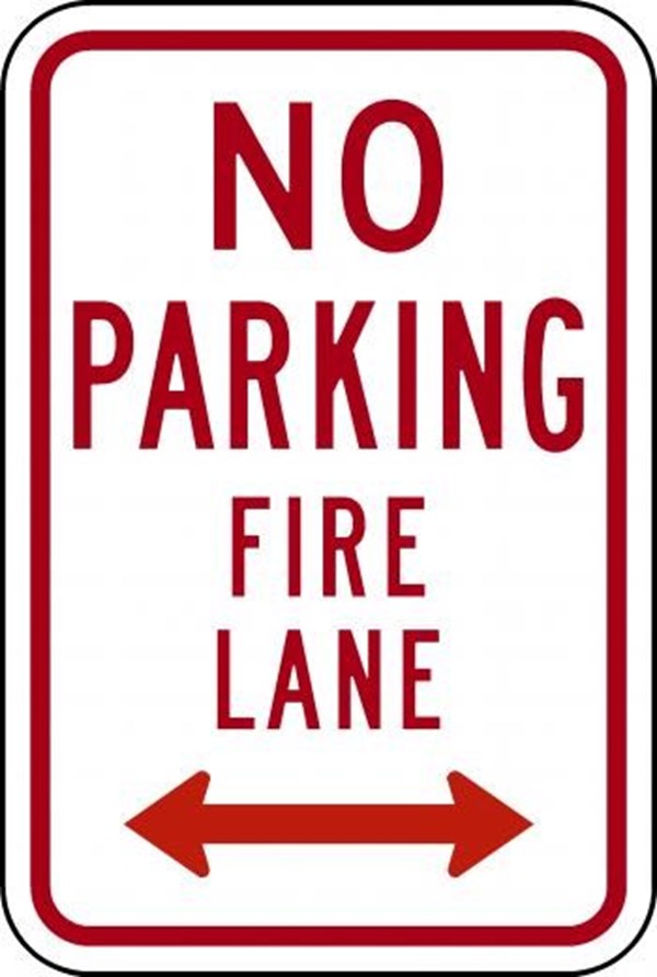 Traffic Signs & Safety - R8-31 12"x18" No Parking Fire Lane
