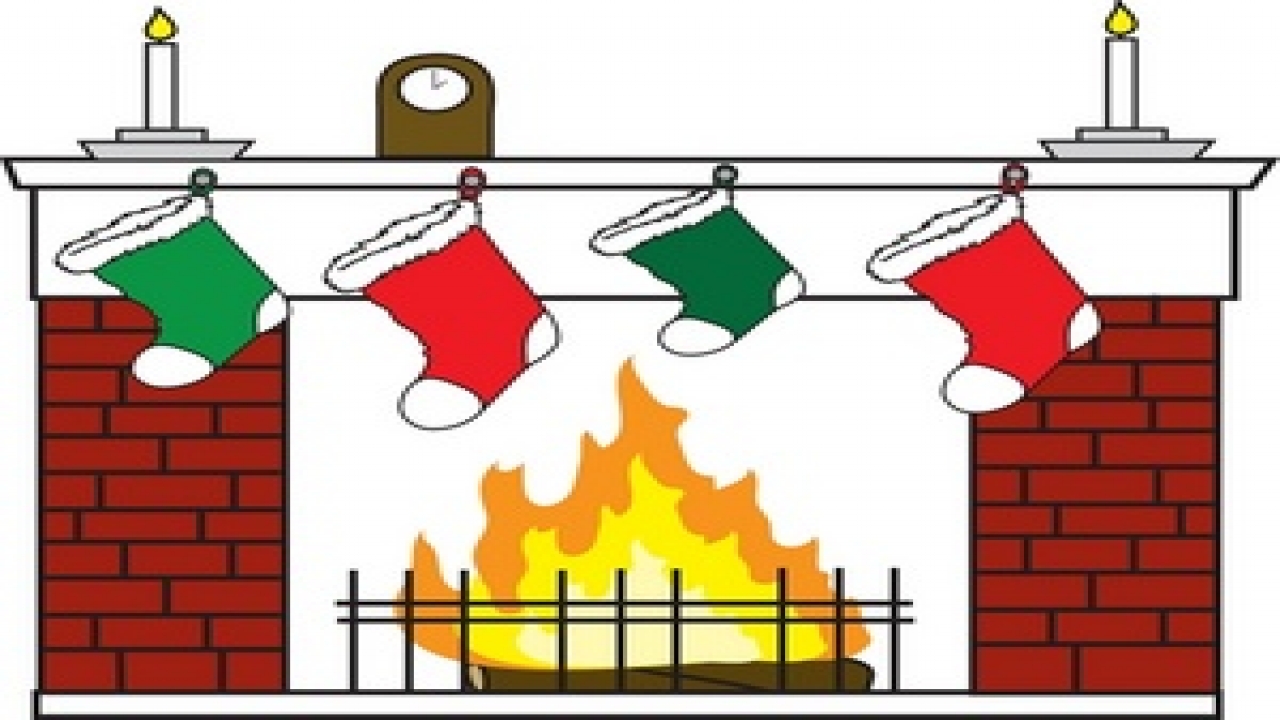 free clipart christmas fireplace - photo #38