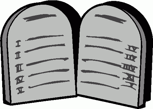 Ten Commandments Clipart