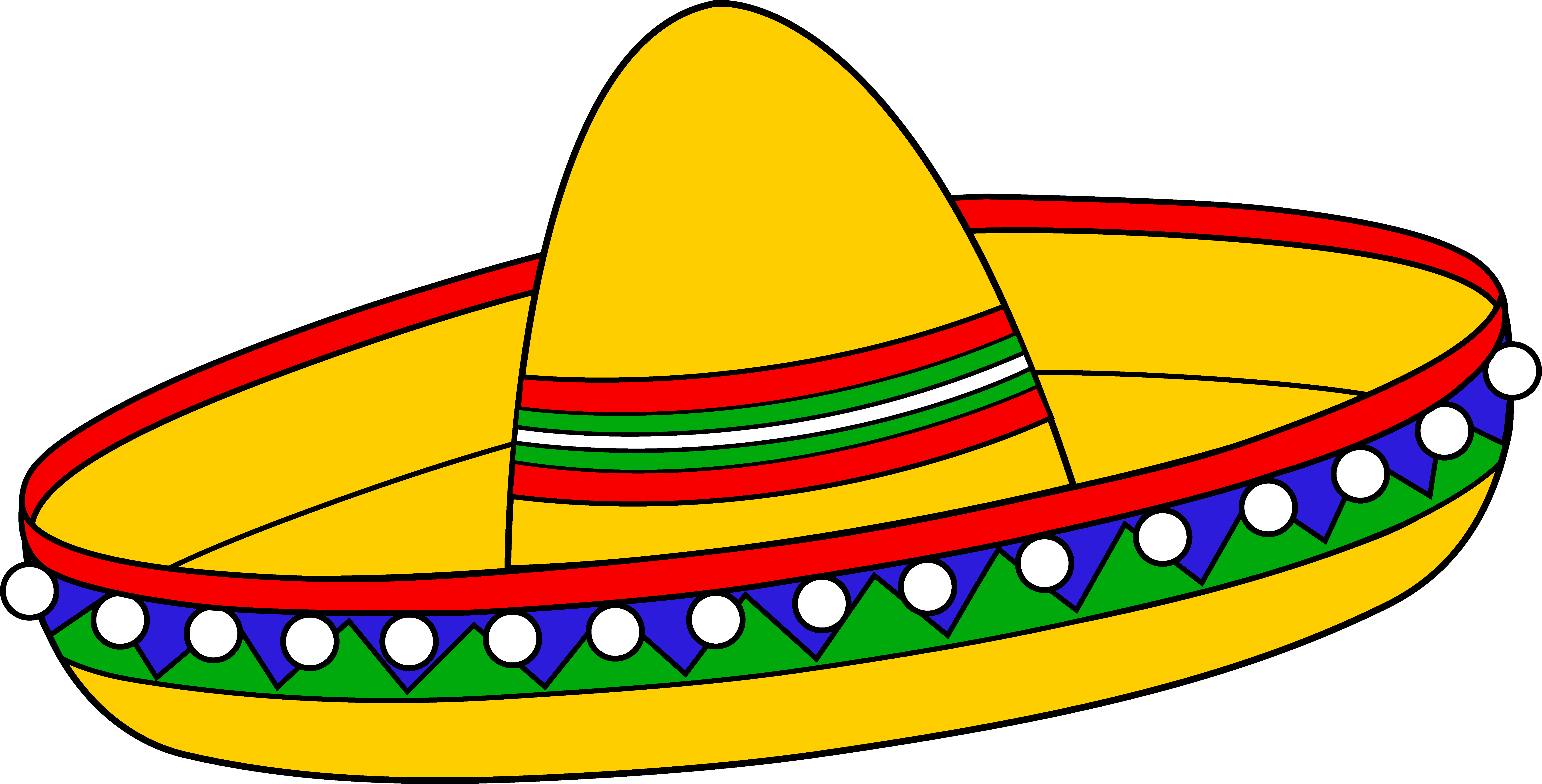 Cartoon Sombrero Mexicano Clipart - Free to use Clip Art Resource