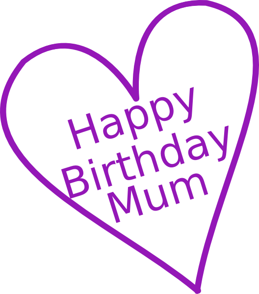 Happy Birthday Mom Cake Clipart