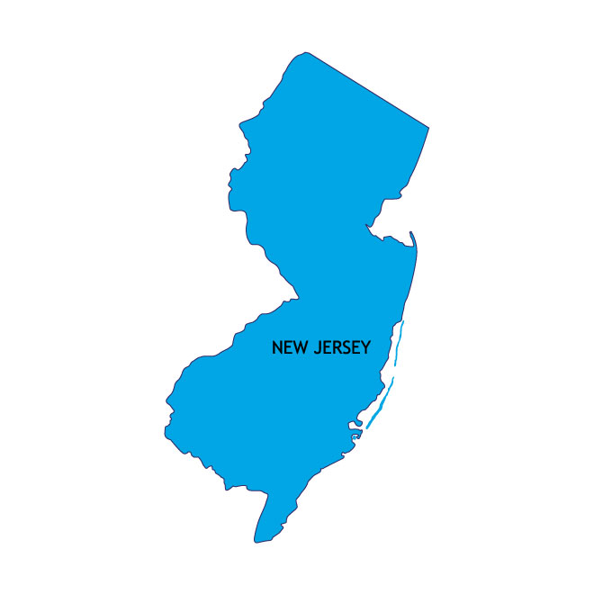 clipart map of new jersey - photo #12