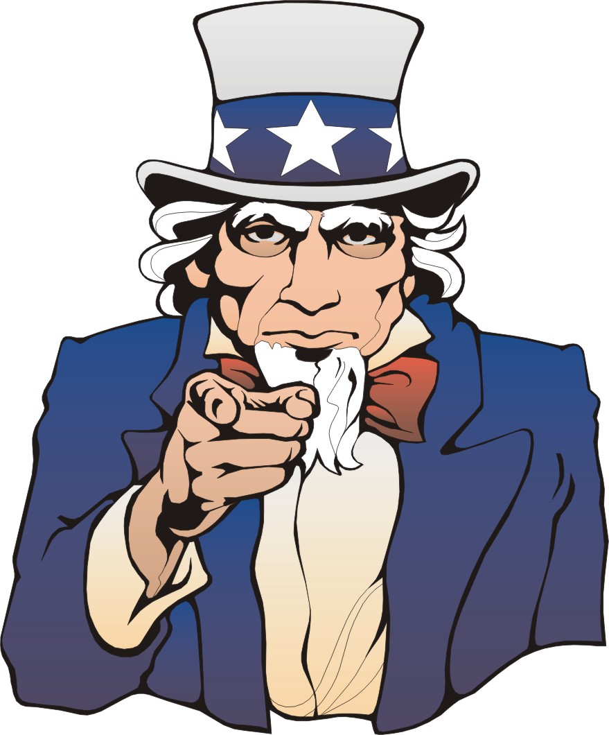 clipart uncle sam wants you - photo #41