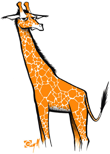 Giraffe Cartoon Drawings - ClipArt Best