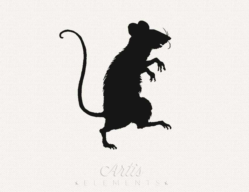 Rat silhouette | Etsy