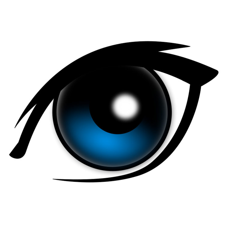 Pretty Cartoon Eyes Clipart - Free to use Clip Art Resource