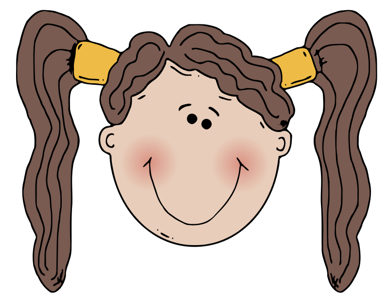 Girl Clipart Pony Tail - ClipArt Best