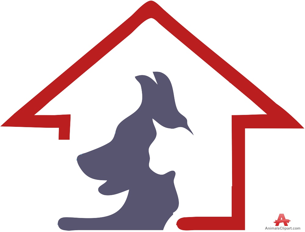 Dog and Cat Shelter House Logo Design | Free Clipart Design Download