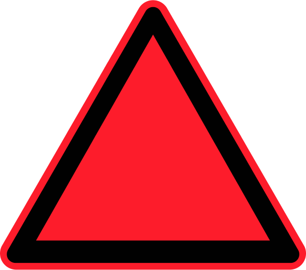 blank hazard sign - vector Clip Art