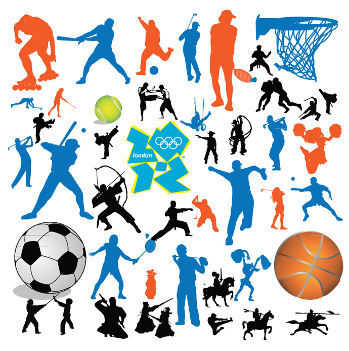 clip art sports silhouettes free - photo #33