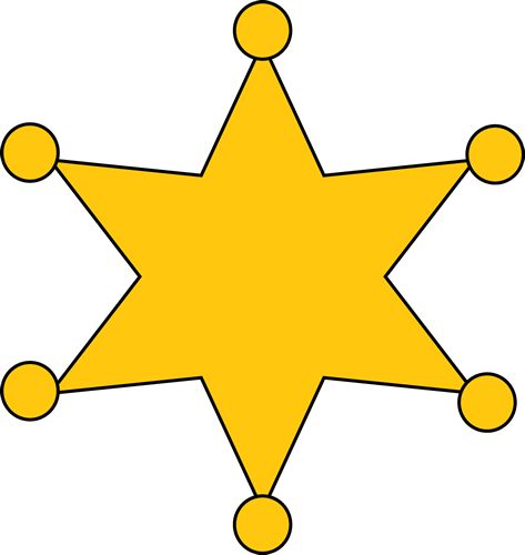 Sheriff star clip art