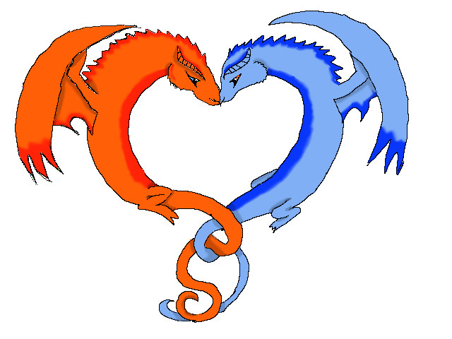 Twin Dragons-Fire And Ice by XxDGray-ManxX on DeviantArt