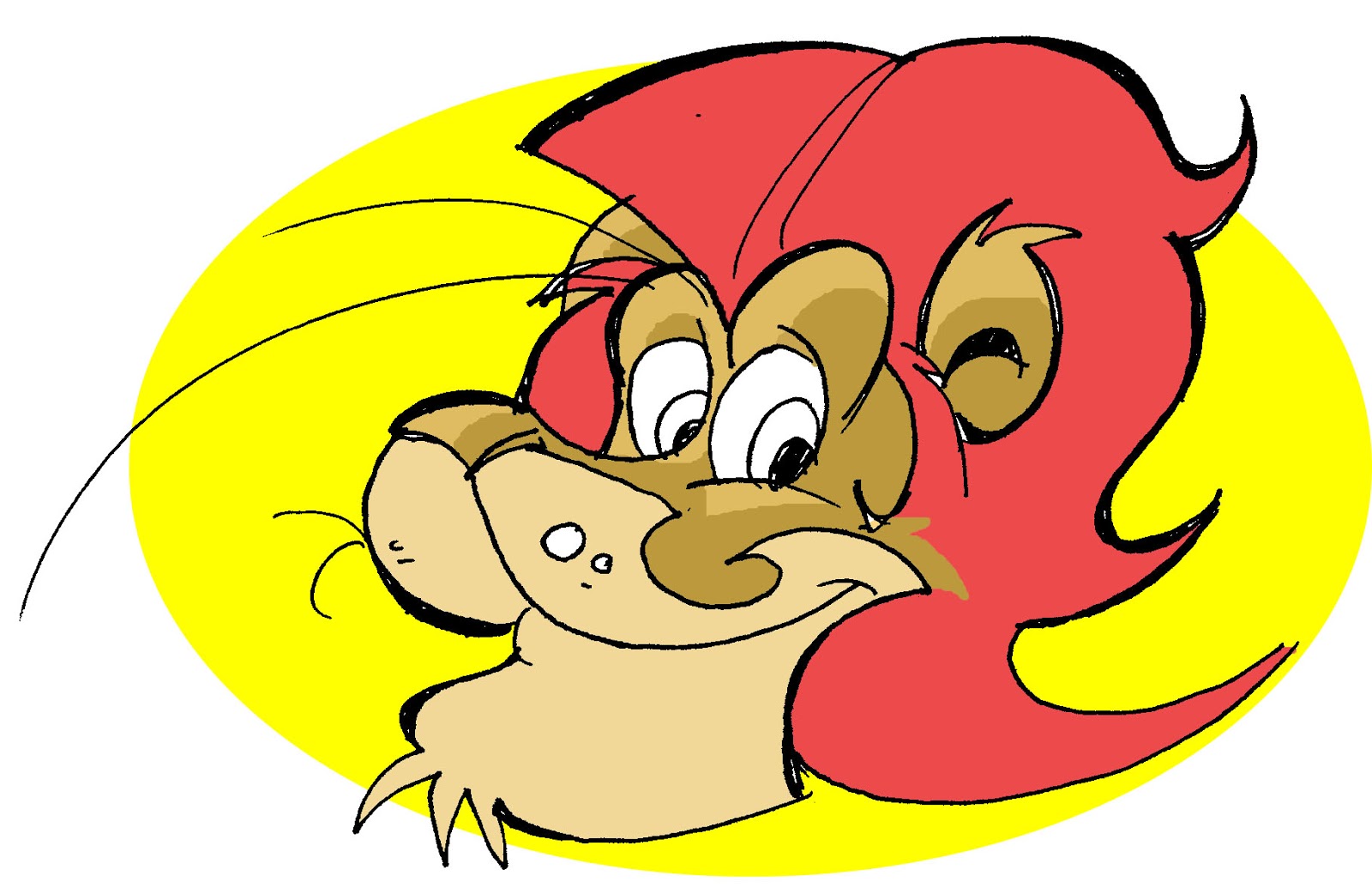 Diary of a Cartoonist: How to Draw a cartoon Lion---Part 1 the Head