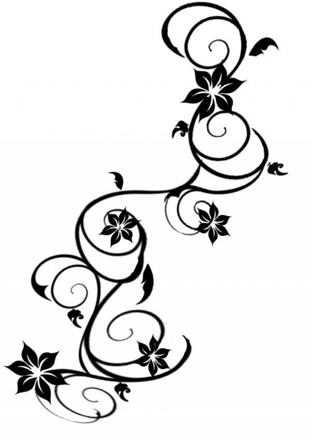 Swirly Floral Vine Foot Pinterest - Great Tattoo Design