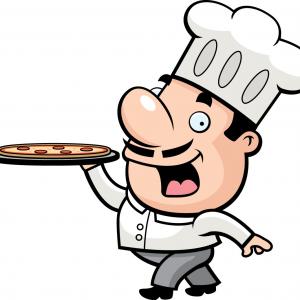 427 views Cuisine Vector Clipart Of A Menu Border With A Chef Holding A Cake ...