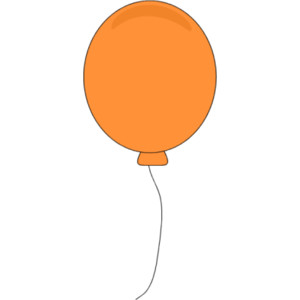 Orange Balloon Clip Art - Polyvore