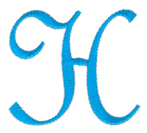 Kinship Kreations Embroidery Design: Classic Monogram Letter H ...