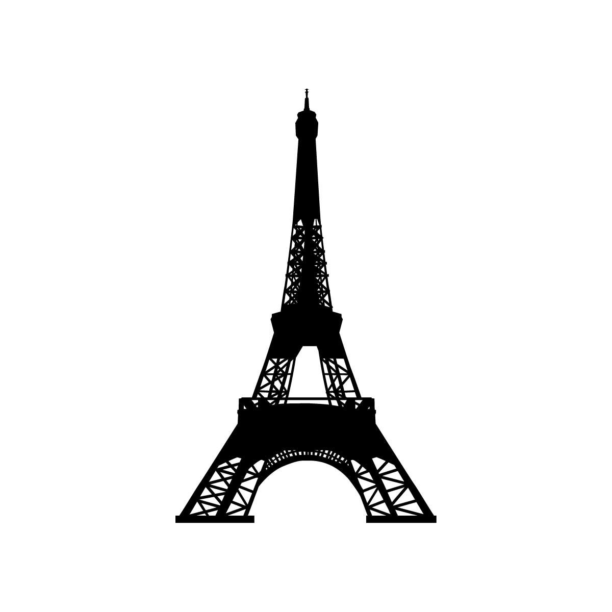 Eiffle tower silhouette clipart