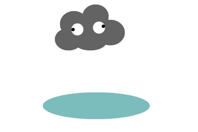 Animated rainy cloud clipart